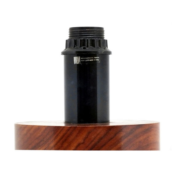 Image 1 of Lampada vintage in plexiglas e legno di Felice Antonio Botta, 1980