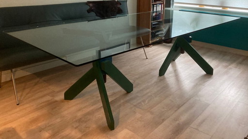 Raul Barbieri & Giorgio Marianelli Glass dining table