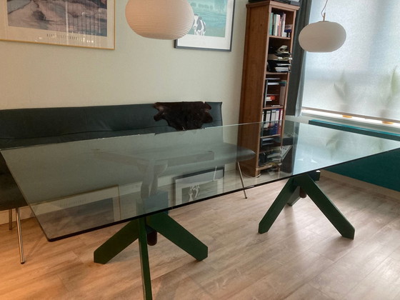 Image 1 of Raul Barbieri & Giorgio Marianelli Glass dining table