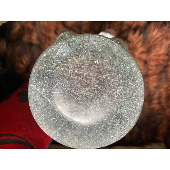 Image 1 of Vintage vase "Giraffe head" from the Vannes crystal factory, 1950
