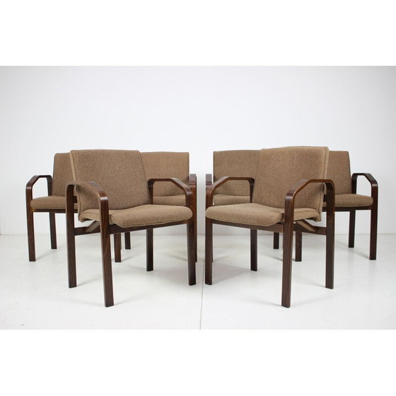 Image 1 of Set of 6 vintage lounge chairs by Národní podnik Holešov for Ton, Czechoslovakia 1993
