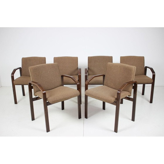Image 1 of Set of 6 vintage lounge chairs by Národní podnik Holešov for Ton, Czechoslovakia 1993