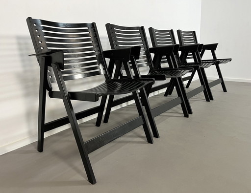 4 Folding Chairs Nico Kraij Rex