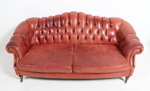 Canapé Chesterfield sur roulettes