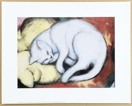 Image 1 of Franz Marc: "Cat On A Yellow Pillow".