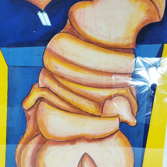 Image 1 of Litografía antigua de Allan Schmidt, Dinamarca, 1971