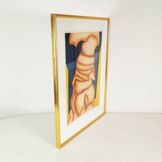 Image 1 of Litografía antigua de Allan Schmidt, Dinamarca, 1971