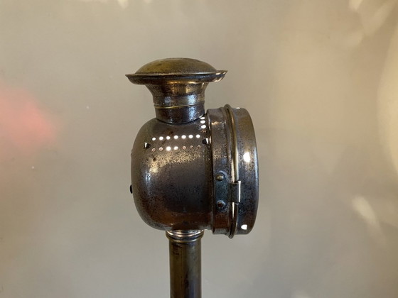 Image 1 of Floor Lamp Floor Lamp Standing Lamp On Old Brass Tripod Fsans