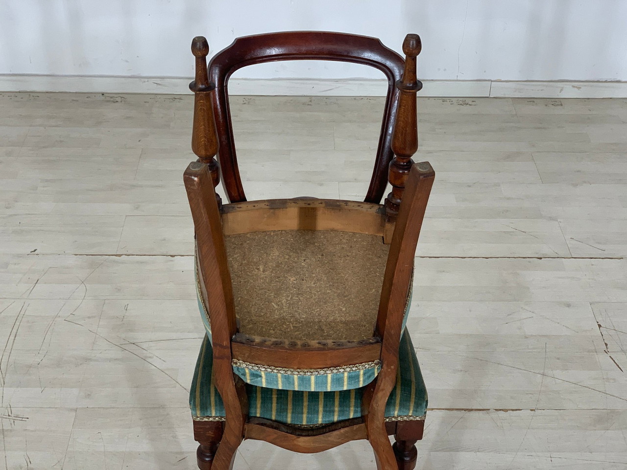 Whoppah Biedermeier Armchair Vintage Armchair Upholstered With
