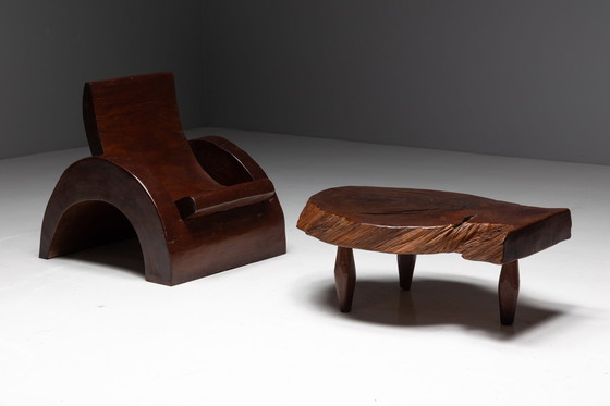 Image 1 of Lounge Chairs And Coffee Table By José Zanine Caldas, Brazil, 1970S