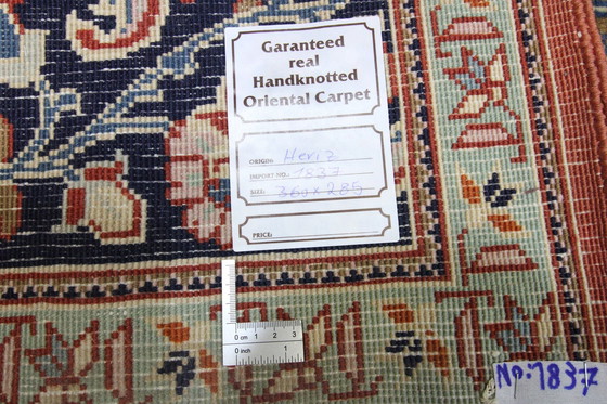 Image 1 of Original hand-knotted Persian carpet Heriz/Heris 360 X 285 Cm Top condition