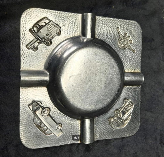 Image 1 of Ashtray Daf Eindhoven Business Gift 1958 Stainless steel Pako Meta