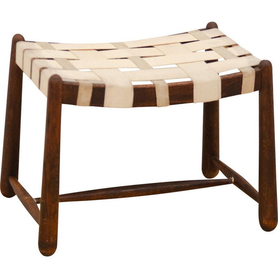 Image 1 of Vintage beech wood stool for Krasna Jizba, Czechoslovakia 1960