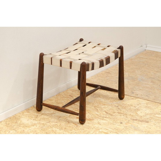 Image 1 of Vintage beech wood stool for Krasna Jizba, Czechoslovakia 1960