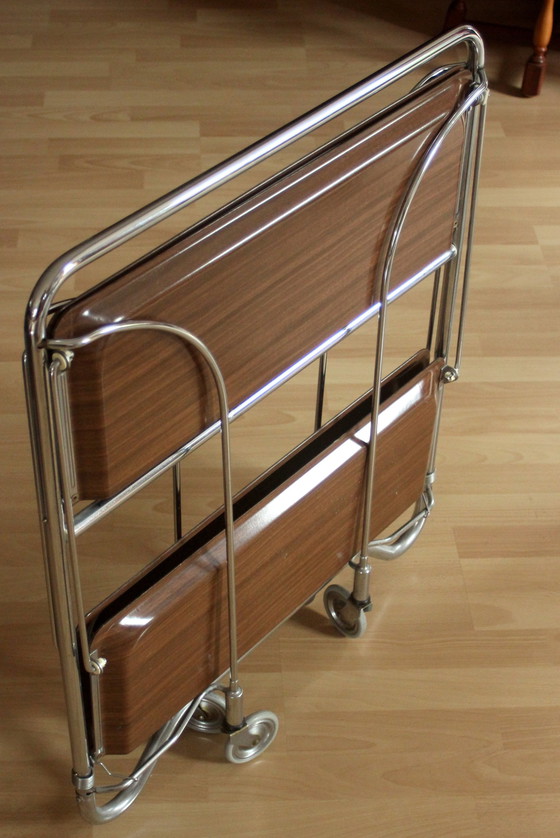 Image 1 of Tea trolley Serving trolley from the 1970s - Vintage - Folding