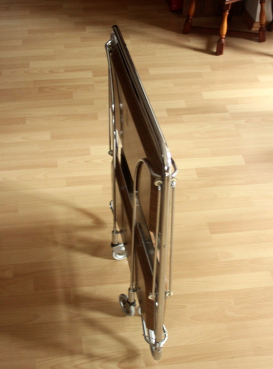 Image 1 of Tea trolley Serving trolley from the 1970s - Vintage - Folding