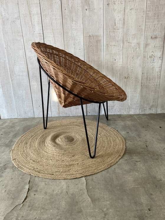 Image 1 of Wicker Basket Armchair