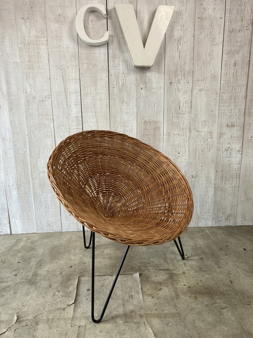 Wicker Basket Armchair