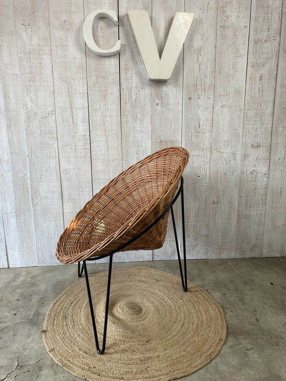 Image 1 of Wicker Basket Armchair