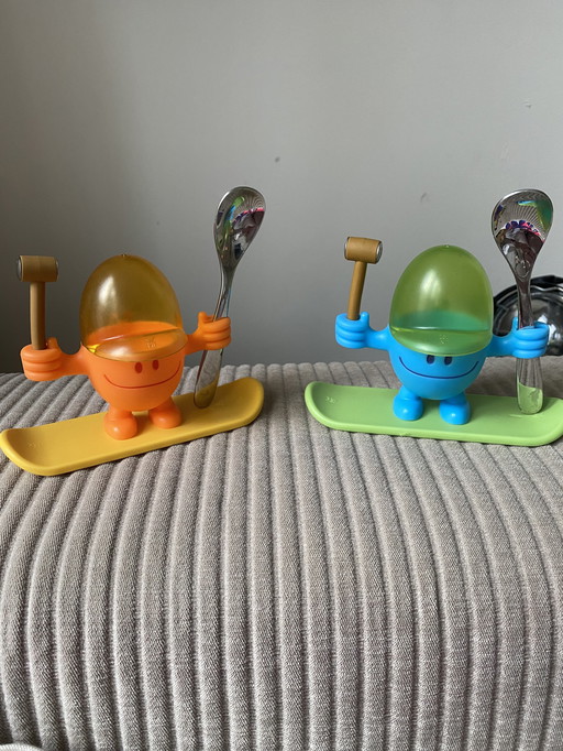 2x Alessi egg cups (complete)