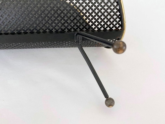 Image 1 of Magazine rack - Perforated metal - Brass - Attributed to Mathieu Matégot - 1950
