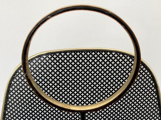 Image 1 of Magazine rack - Perforated metal - Brass - Attributed to Mathieu Matégot - 1950