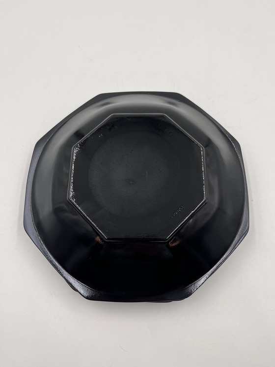 Image 1 of Set Of 6 Black Soup Plates