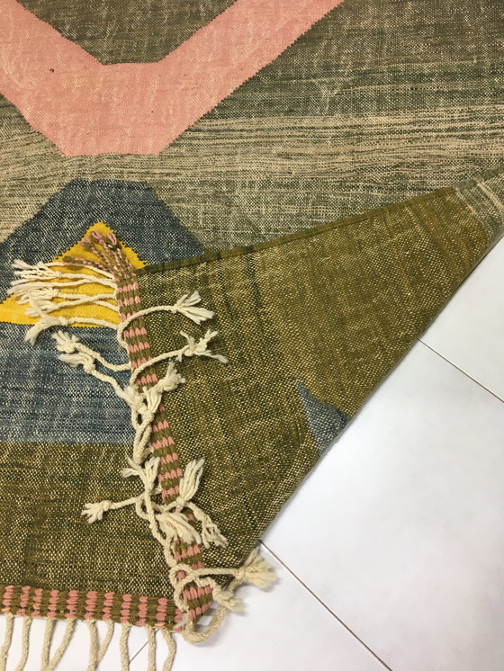 Image 1 of Tapis Kilim Boujad Berbère 3m19 x 1m91