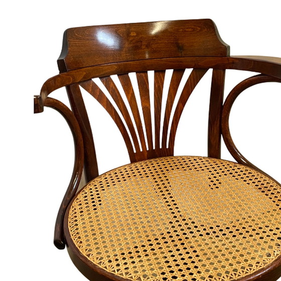 Image 1 of Bent wood captains chair