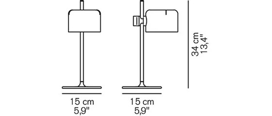 Image 1 of Oluce mini coupe table lamp