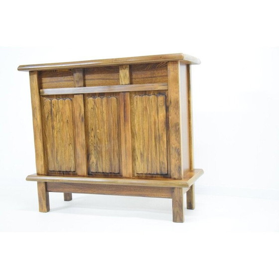 Image 1 of Mobile bar vintage in olmo massello, Francia 1980