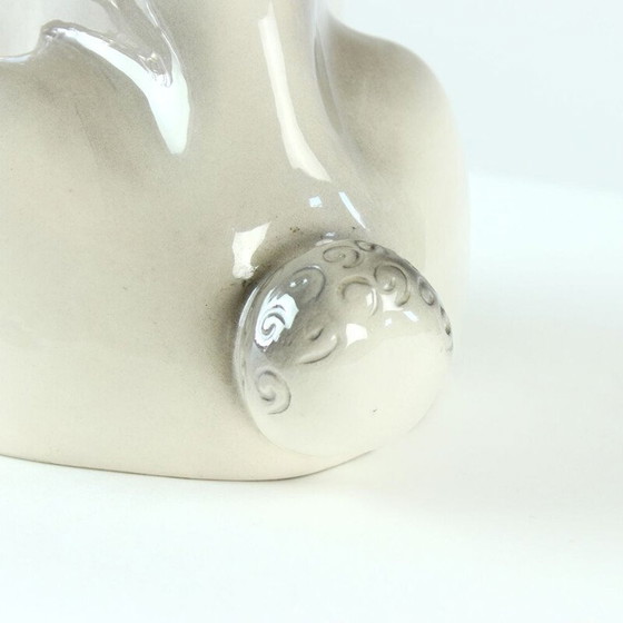 Image 1 of Vintage Poodle Statue in Porcelain by Jikohera Czechoslovakia 1960s