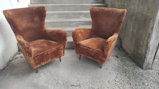 Italian Mid Century Pair Of Chairs! 1950"