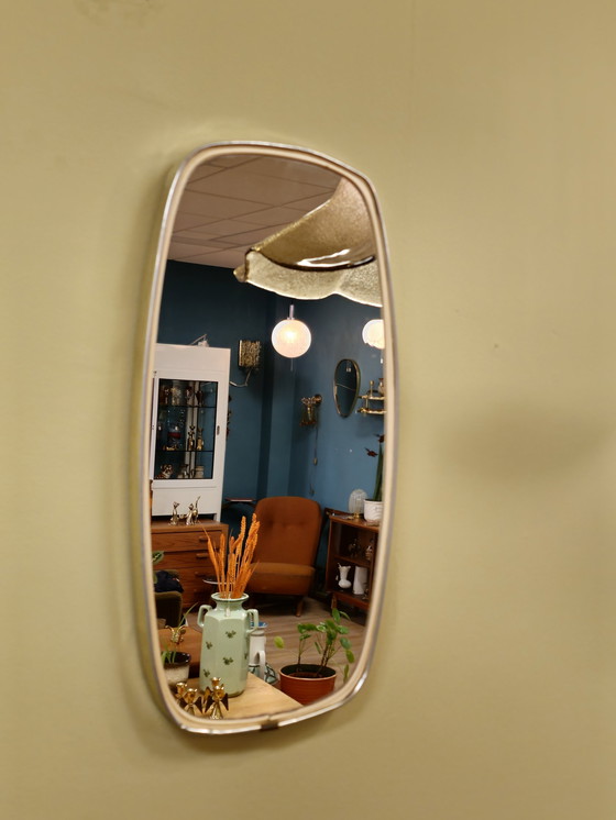 Image 1 of Specchio da parete vintage cromato 