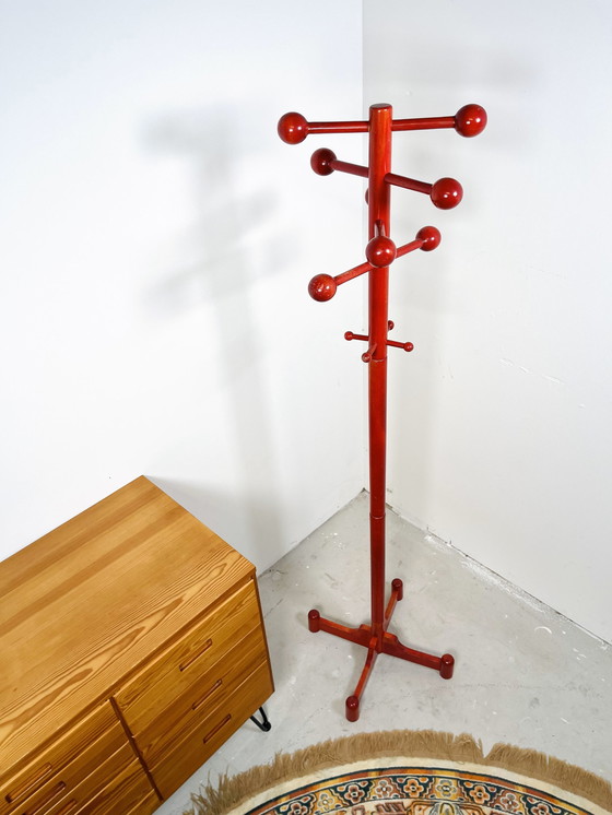 Image 1 of Standing Coat Rack In Beechwood - Italian Design