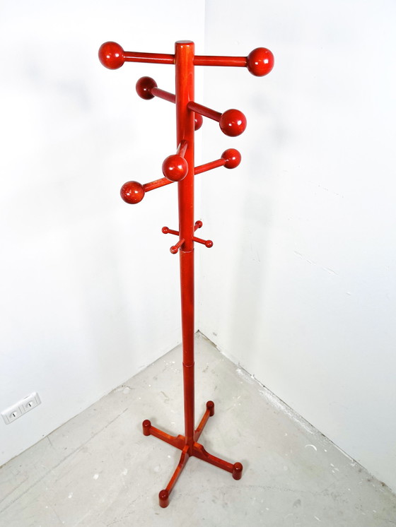 Image 1 of Standing Coat Rack In Beechwood - Italian Design