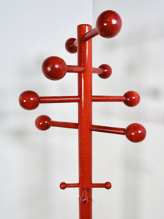 Image 1 of Standing Coat Rack In Beechwood - Italian Design