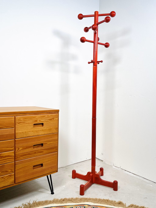 Standing Coat Rack In Beechwood - Italian Design