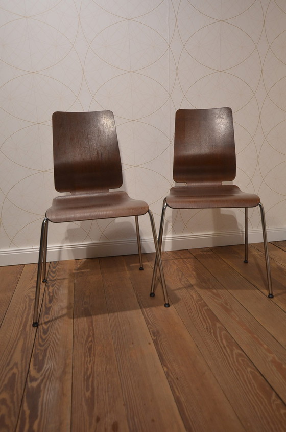 Image 1 of 2x Plywood chairs plywood