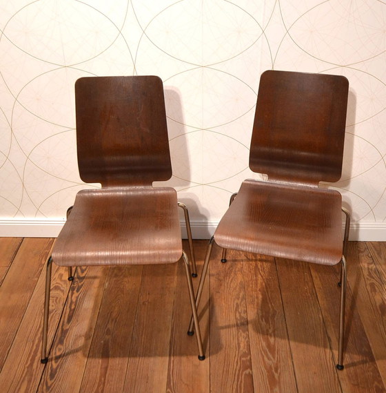 Image 1 of 2x Plywood chairs plywood