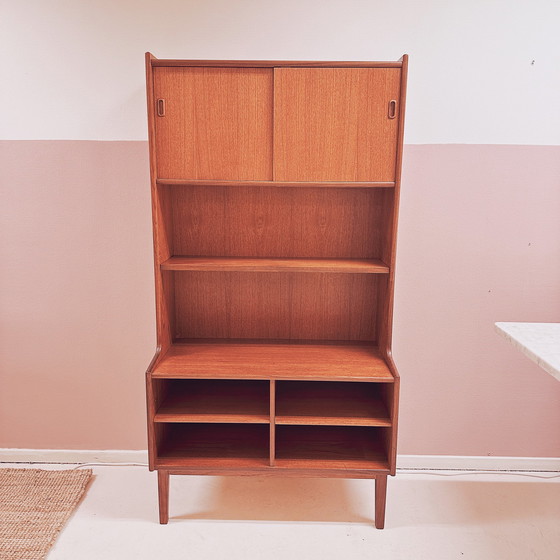 Image 1 of Swedish teak bookcase