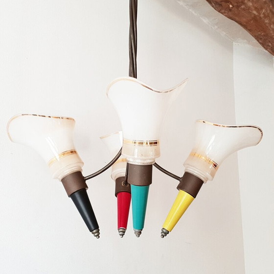 Image 1 of Lampadario vintage con arum 1950