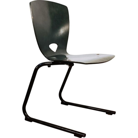 Image 1 of Black vintage canteen chair