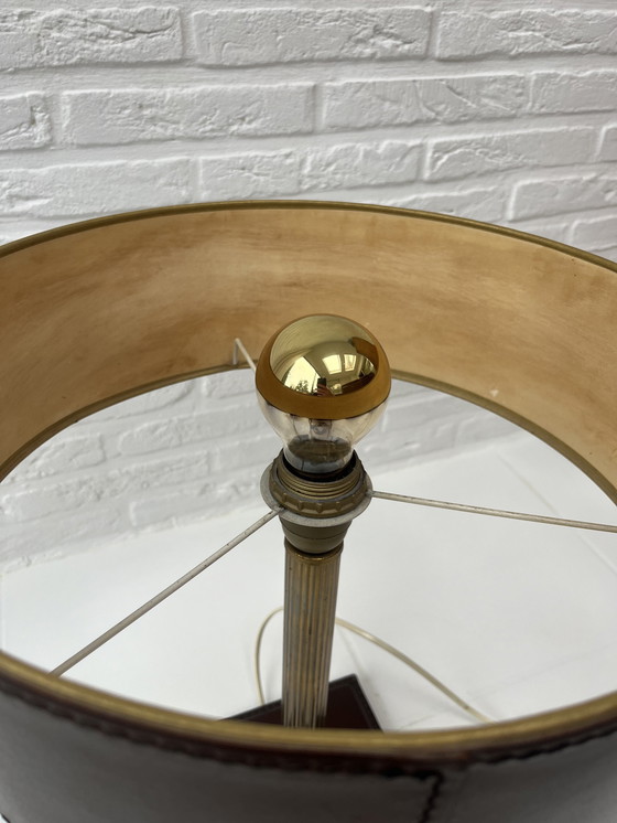 Image 1 of Leather Table Lamp