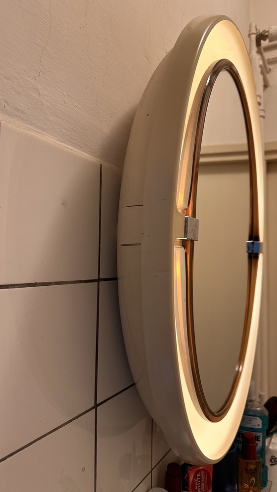 Image 1 of Allibert A136 oval wall mirror in glass and plastic