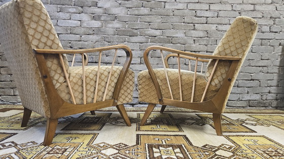 Image 1 of Pair De Fauteuil Année 1950 Vintage