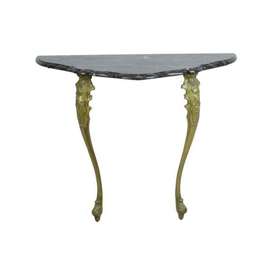 Image 1 of French Marble Console Baroque Style