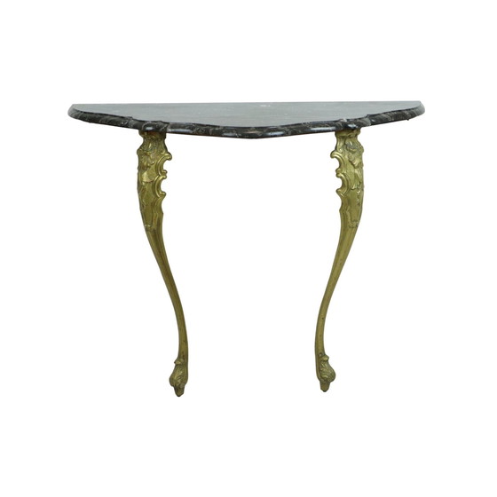 Image 1 of French Marble Console Baroque Style