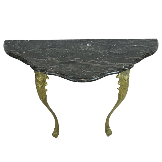 Image 1 of French Marble Console Baroque Style