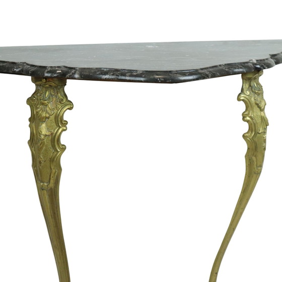 Image 1 of French Marble Console Baroque Style